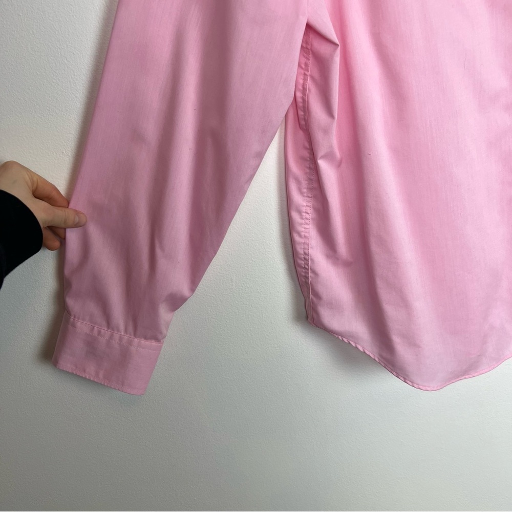 Chaps No Iron Cotton Pink Button Down Shirt Size XL Mens Casual Easter - Picture 2 of 6